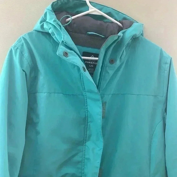 [L]Firefly Aquabase Turquoise Blue Ski/Snow  Winter Jacket - Picture 2 of 14